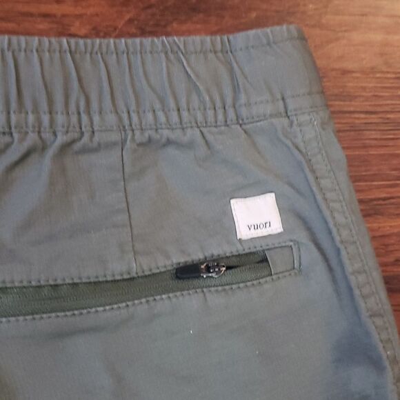 Vuori Womens Olive Green Ripstop Edgy Streetwear Casual Wide Leg Pants Size S - Picture 3 of 4